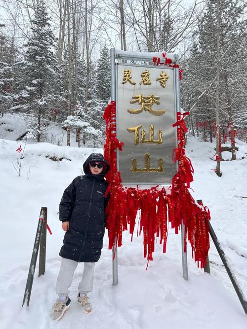 山西五臺(tái)山又迎來了降雪，氣溫已經(jīng)下降到零下10攝氏度，有點(diǎn)冷