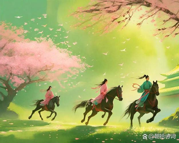 車行花徑里，人坐畫中游