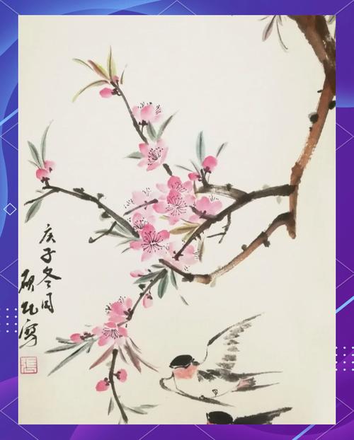 簡(jiǎn)陽(yáng)石盤繪春圖，粉艷桃花漫天舞，等您入畫把春捕
