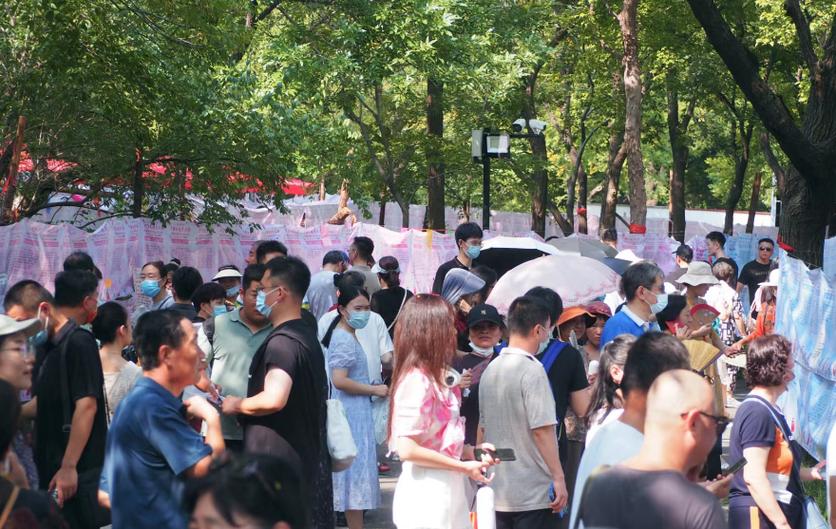 千佛山相親大會(huì)火爆開(kāi)幕，美女主播為你現(xiàn)場(chǎng)“巡山”牽線