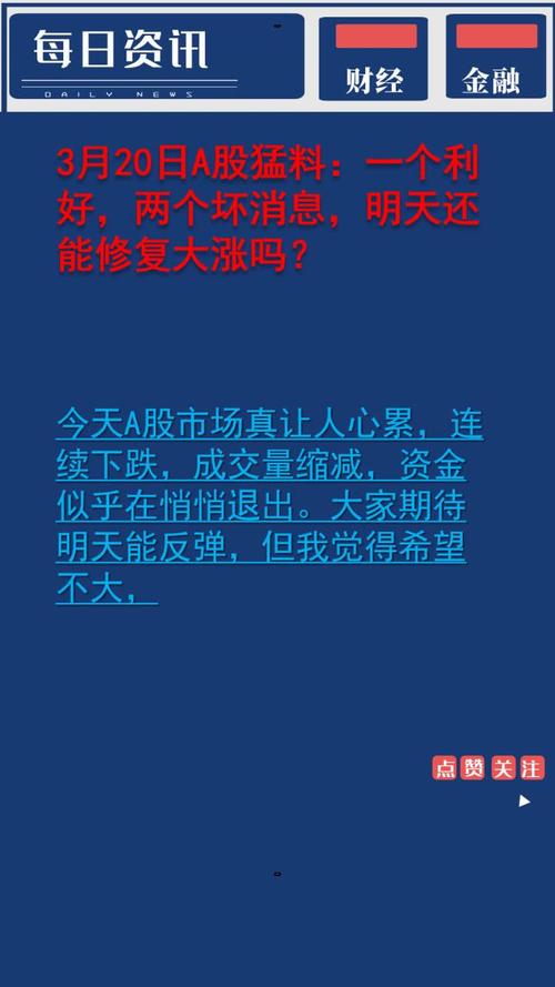 3月28日A股猛料：大跌后放出了兩大狠招，下周一能修復大漲嗎？