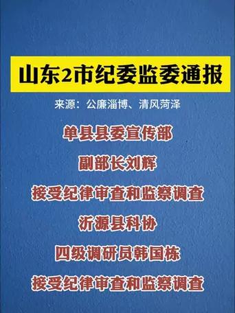 山東1市紀(jì)委監(jiān)委通報，1人被查